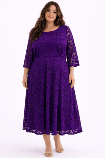 Lila csipkés ruha (XXL)