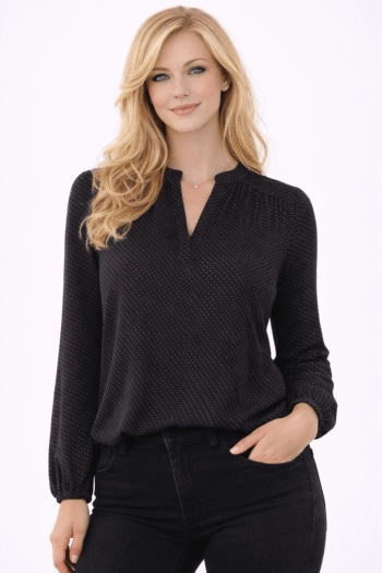 Mintás ing blúz (M)