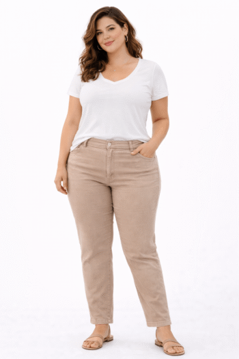 DenimCo bézs farmer (L)