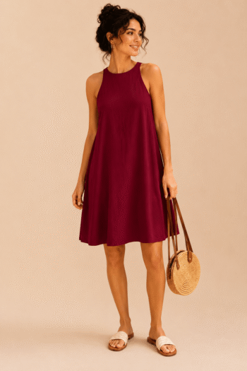 Shein bordó ruha (M/L)