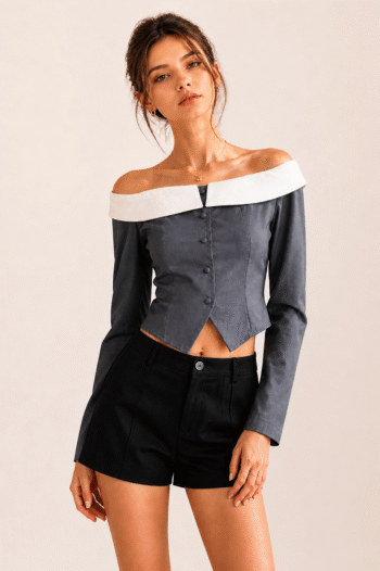 Shein szürke blúz (S/M) Shein szürke blúz (S)