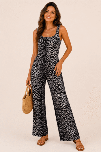 Leopárd mintás jumpsuit (M)
