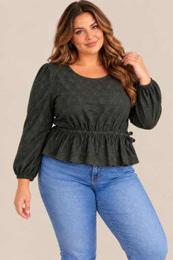 H&M zöld blúz (XXL)